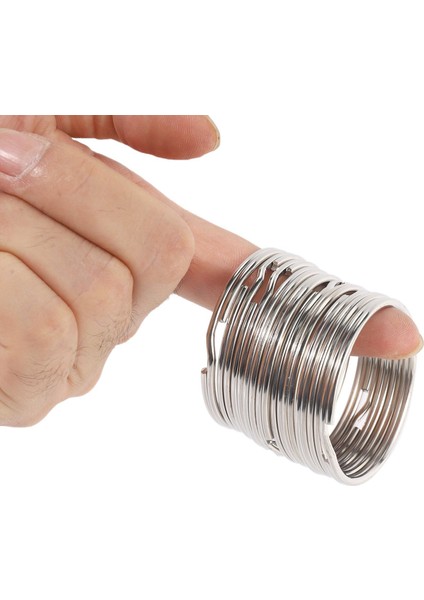 30X Kalite 50MM Anahtarlık Bölünmüş Yüzük Seti Ağır Hizmet Tipi Nikel Anahtar Döngü Yaylı Çember (Yurt Dışından) fırsatları