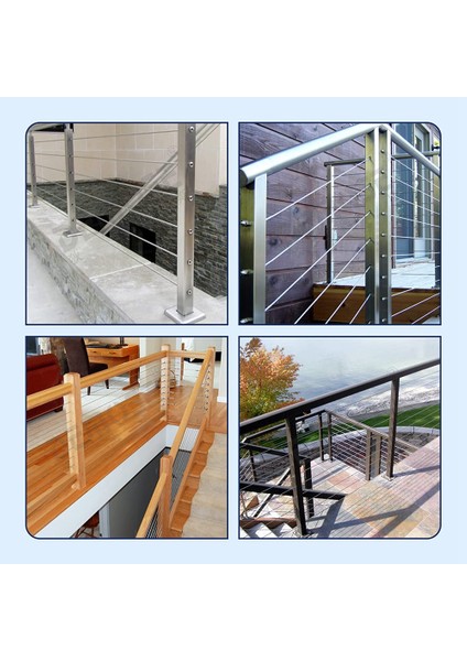 10 Paket 30 Derece Paslanmaz Çelik Açı Eğimli Yıkayıcı, 1/4 Inç/6.6mm 30 Derece Yıkayıcı Kablo Korkuluk Kiti (Yurt Dışından) modelleri