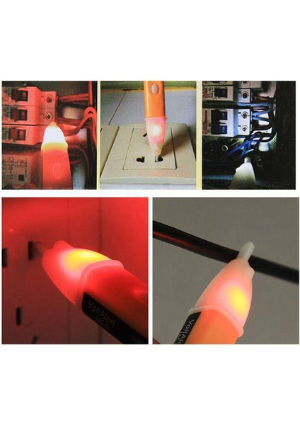 5x 90-1000 V Gerilim Test Cihazı Elektrik Göstergesi Temassız Gerilim Test Cihazı Ac Güç Çıkışı Dedektörü Test Cihazı Kalem LED ile (Yurt Dışından) modelleri