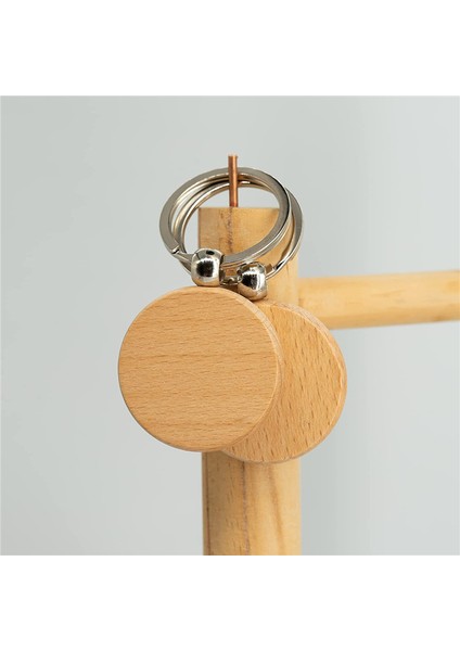 50 Parça Ahşap Oyma Boş Ahşap Boş Anahtarlık (Yuvarlak) (Yurt Dışından) indirimleri