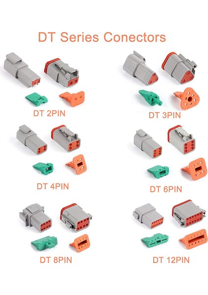 Elektrikli Kablo Bağlantı Fişi, 8 Takım 2 3 4 6 8 12 Pin Deutsch Için (Yurt Dışından) modelleri