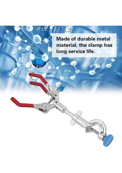 Laboratuvar Kelepçesi 28 cm 3 Parmak Stili Kauçuk Kaplamalı Kafa Kelepçesi (Yurt Dışından) indirimleri