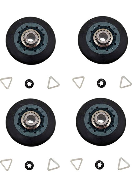 4 Parça W10314173 Kurutucu Tambur Tekerleği Için Uygundur W10314173 8536973 8536974 AP6019303 PS11752609 Için Uygundur (Yurt Dışından)