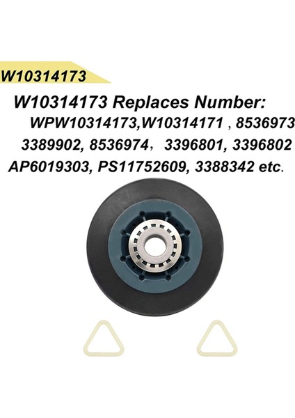4 Parça W10314173 Kurutucu Tambur Tekerleği Için Uygundur W10314173 8536973 8536974 AP6019303 PS11752609 Için Uygundur (Yurt Dışından) fırsatları