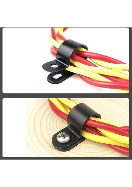 2000 Adet 1/4 Inç Siyah Naylon R-Tipi Kablo Klipsleri Montaj Için Kapalı Açık Halat Işık Elektrik Teli Kelepçe Raptiye (Yurt Dışından) fiyatları