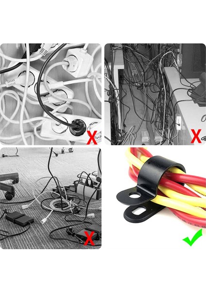 2000 Adet 1/4 Inç Siyah Naylon R-Tipi Kablo Klipsleri Montaj Için Kapalı Açık Halat Işık Elektrik Teli Kelepçe Raptiye (Yurt Dışından) modelleri