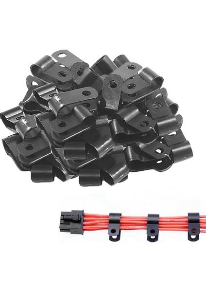 2000 Adet 1/4 Inç Siyah Naylon R-Tipi Kablo Klipsleri Montaj Için Kapalı Açık Halat Işık Elektrik Teli Kelepçe Raptiye (Yurt Dışından) indirimleri