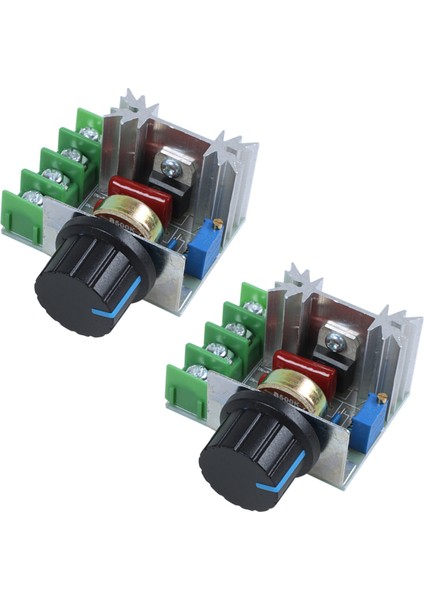 2x Voltaj Kontrol Cihazı Hız Dimmer Regülatörü Scr 2000W Ac 220V (Yurt Dışından)