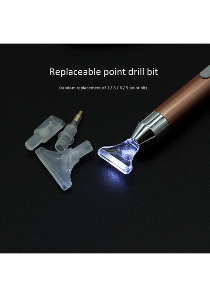 4 Kafalı Dıy Aletleri ile USB Şarj Edilebilir Aydınlatma Noktası Matkap Kalemi (Yurt Dışından)