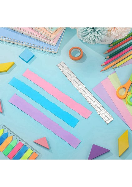 Kart Yapımı Araçları Için 3 Parça 8,4 Inç Metal Düzensiz Kenarlar Cetvel (Yurt Dışından) fiyatları