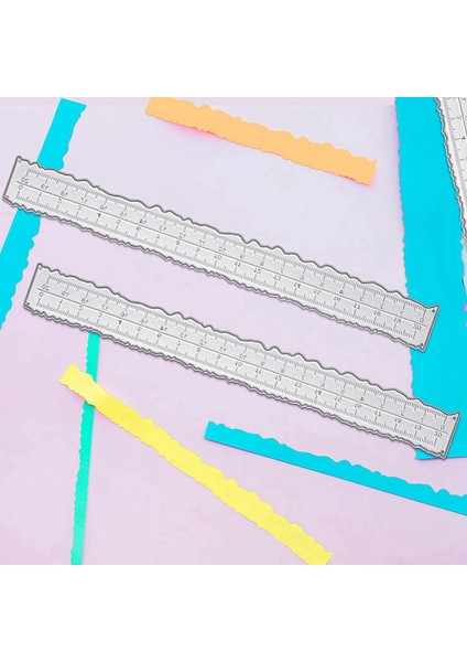 Kart Yapımı Araçları Için 3 Parça 8,4 Inç Metal Düzensiz Kenarlar Cetvel (Yurt Dışından) indirimleri