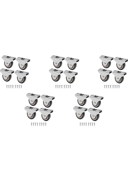 20 Adet Mini Tekerlekler Mobilya Tekerleri Küçük 25MM Sabit Tekerler Yönlü Hareketli Tekerler Mobilya Için Hareketli Tekerler (Yurt Dışından)