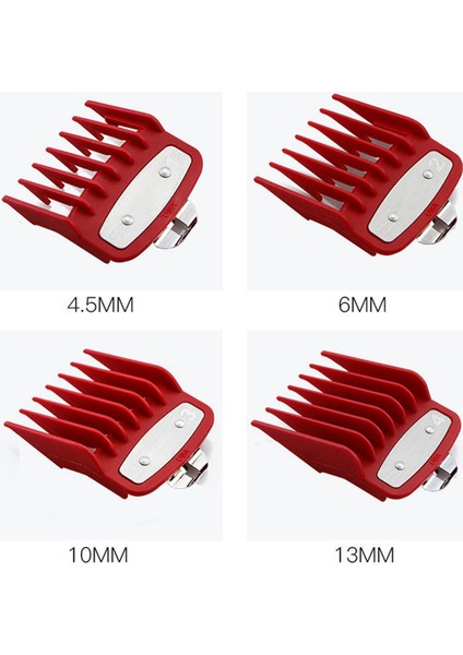 16 Adet Kesme Kılavuzu Tarak, Metal Klipsli 3171-500, Çoklu Boyutlu Makaslara Uygun Kırmızı (Yurt Dışından) fiyatları