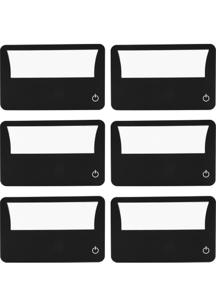 Kredi Kartı Boyutunda Işıklı 3x Büyüteç Paketi 6 Büyüteç Içerir, Her Okuma Büyüteci 3x Lense Sahiptir (Yurt Dışından)