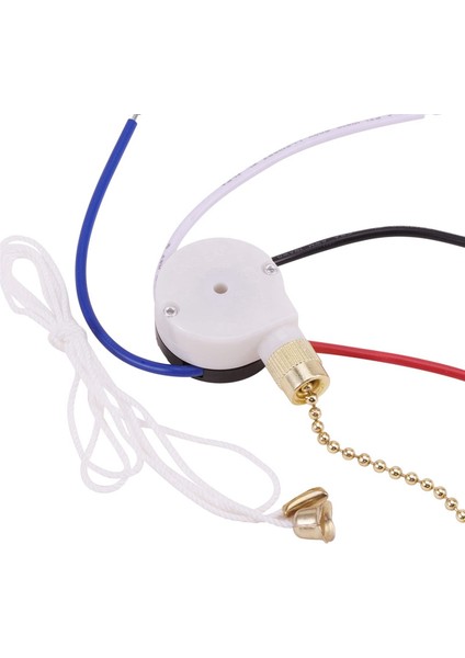 Tavan Vantilatörü Anahtar Seti 3 Hız 4 Telli, ZE-208S Çekme Tel Anahtarı Altın (Yurt Dışından) fiyatları