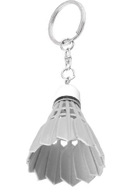 4x Anahtarlık Çanta Bölünmüş Yüzük Plastik Anahtarlık Badminton Dekorasyon Beyaz (Yurt Dışından) fırsatları