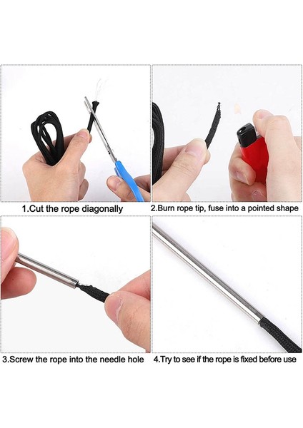 12 Parça Paracord Fids Aksesuarı, Çivili Bağlama Iğnesi (Yurt Dışından)