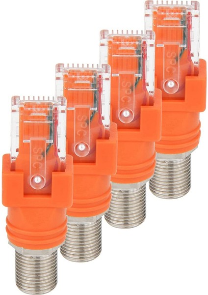 Hat Test Cihazı Için 4 Paket Koaksiyel Rf F Dişi - RJ45 Erkek Dönüştürücü (Yurt Dışından) indirimleri