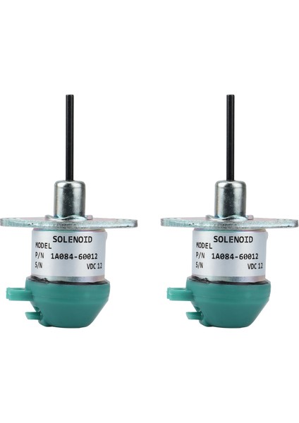 Motor V2003 V2203 Için 2x Yakıt Kapatma Solenoidi 1A084-60012 (Yurt Dışından)