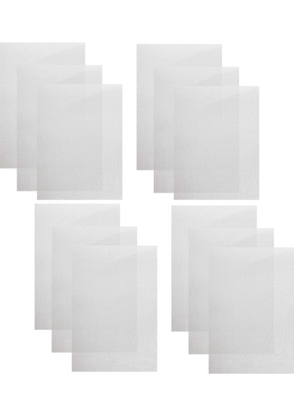 12 Adet Araba Tampon Paslanmaz Çelik Tamir Ağı Plastik Çatlak Onarım Delik Örgü Ağı (Yurt Dışından)