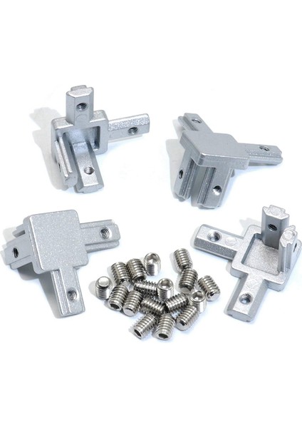 12 Adet 2020 Serisi 3 Yollu Uç Köşe Braketi Konektörü Avrupa Standardı Için 6mm T Yuvası 20X20MM Alüminyum Ekstrüzyon Profili (Yurt Dışından) fiyatları