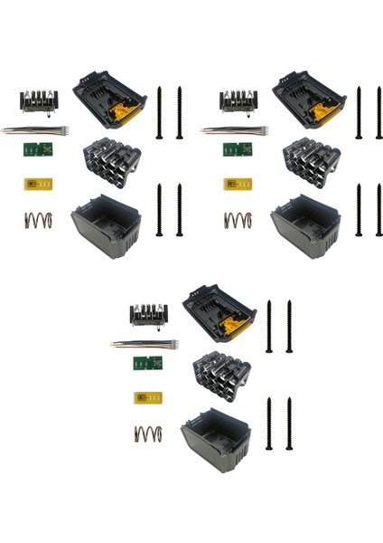 18V 20V Için 3x 15X18650 Li-Ion Plastik Kasa Muhafazası (Yurt Dışından)