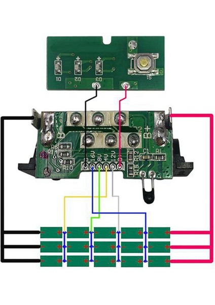 18V 20V Için 3x 15X18650 Li-Ion Plastik Kasa Muhafazası (Yurt Dışından) indirimleri