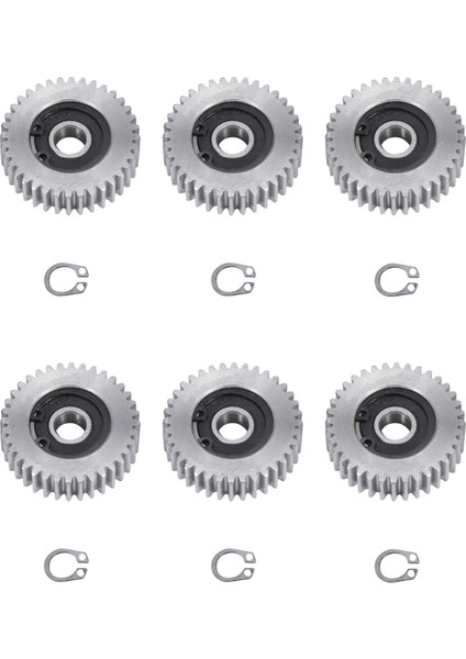 6 Adet Dişli Çapı:38 mm 36 Diş Kalınlığı:12 mm Elektrikli Araç Çelik Dişli (Yurt Dışından)