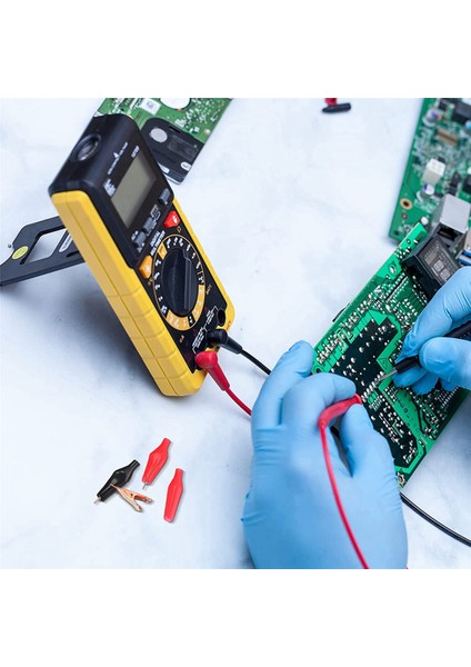20 Mini Dişsiz Timsah Test Klipsi, Katı Bakır Klips Elektrikli (Yurt Dışından)