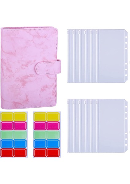 A6 Pu Klasör Kapağı, A6 Klasör Yaprak Çantalı 6 Halkalı Bütçe Klasörü D (Yurt Dışından)