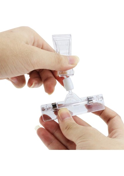 75 Paket Plastik Ürün Burcu Klipsi Dönebilen Klipsli Tutucu Ekran Klipsi Tutucu Standı Ekran Tutucular, Şeffaf (Yurt Dışından)