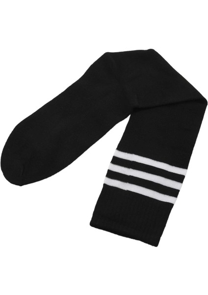 Siyah Diz Yüksek Atletik Spor Tüp Çorabı Üzerinde Old School Beyaz Kanal / Futbol Veya Herhangi Bir Spor Için Harika, Ayrıca Iyi Bir Çizme Çorabı Yapar (Yurt Dışından) indirimleri