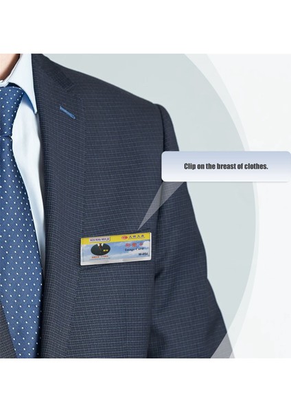 Çengelli Iğne Şeffaf Sert Plastik Isim Etiketi Klip Tutucu 3 Parça (Yurt Dışından) modelleri