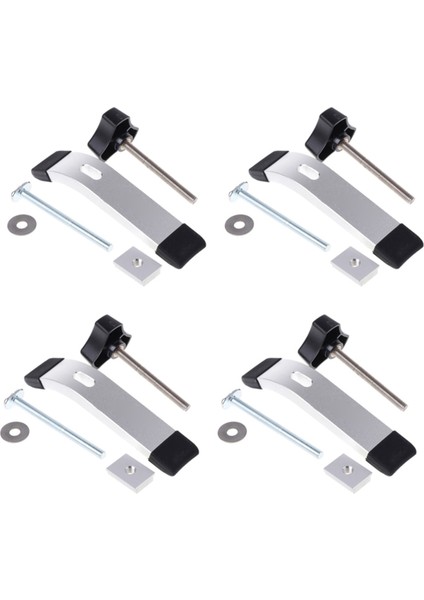 4x 8mm Metal Hızlı Etkili Tutun Kelepçe Seti T-Yuvası T-Track Dıy Ağaç Işleme S18 (Yurt Dışından)