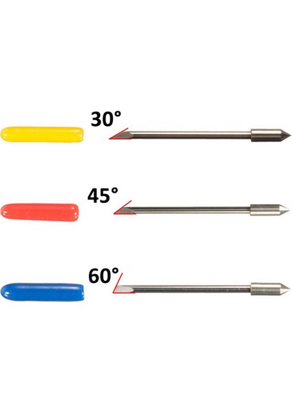 Silhouette Cameo 1 2 3/portrait/curio Için 90 Adet Kesme Bıçaklı (30/45/60 Derece) 5x Bıçak Tutucu Tabanı (Yurt Dışından) modelleri