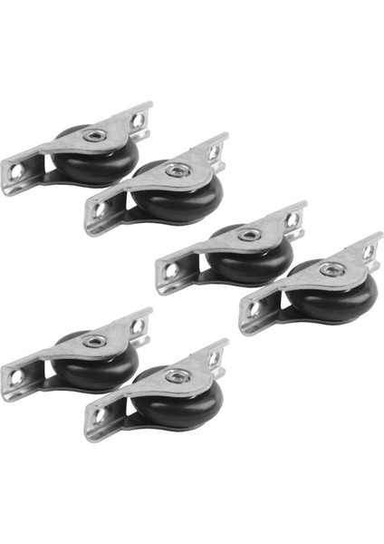 6 Adet Naylon Tek Akslı Sürgülü Kapı Silindiri Pencere Kanat Kasnak Tekerleği (Yurt Dışından)