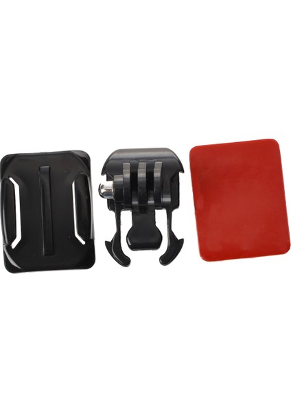 Kask Kavisli Yüzey + Etiket + Toka Hero 3 2 1 Kamera Için Temel Montaj Parçası (Yurt Dışından)