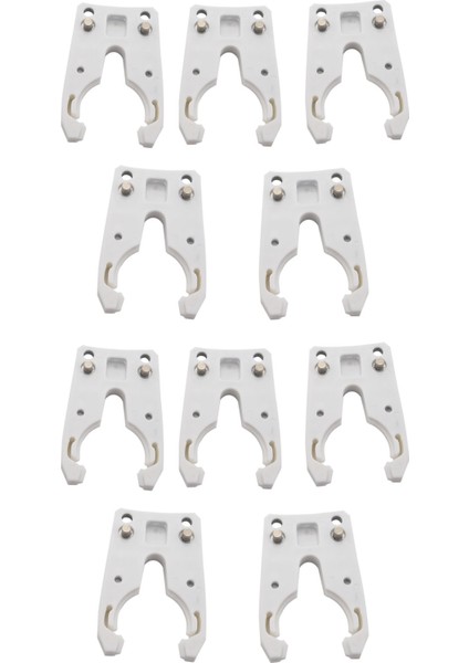 10 Adet/grup ISO30 Takım Tutucu Kelepçe Demir + Abs Alev Geçirmez Kauçuk Pençe (Yurt Dışından)