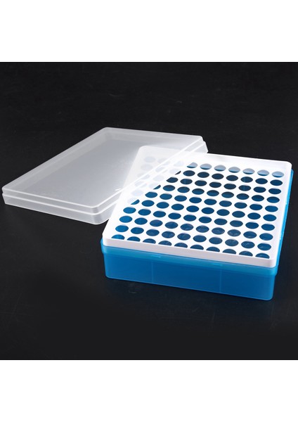 6x Plastik Kare 100 Pozisyon Laboratuvarı 1.5ml Santrifüj Tüpü Kutu Kutusu (Yurt Dışından)