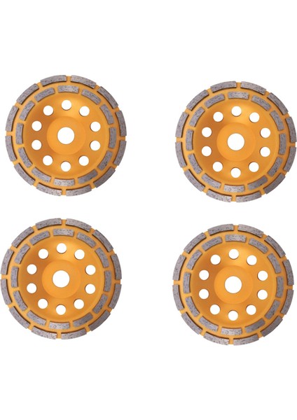 4 Adet 150MM 7 Inç Elmas 2 Satır Segment Taşlama Zımpara Diski Sander Öğütücü Fincan Aşındırıcı Aletler 22MM Delik (Yurt Dışından)