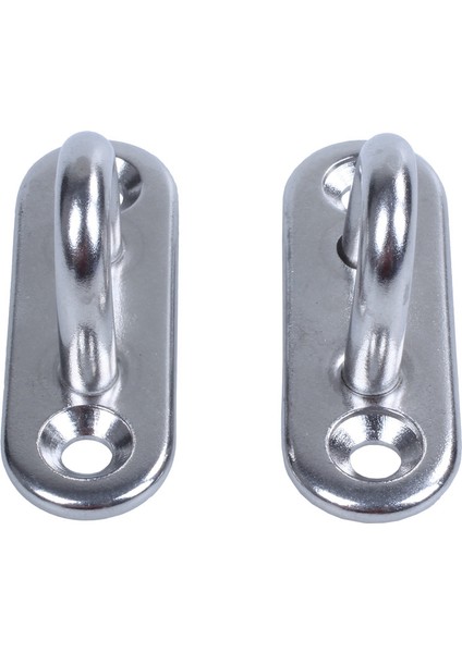 4 Adet 5mm 304 Paslanmaz Çelik Dikdörtgen Ped Göz Plakası Zımba Halkası Kanca (Yurt Dışından) fiyatları
