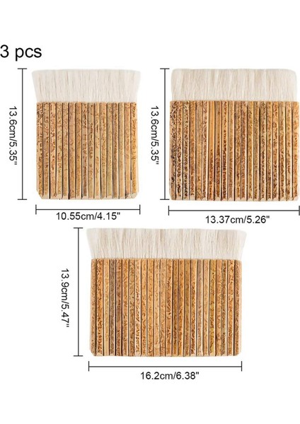 3 Boyutlu Koyun Saç Fırçası Çömlekçilik Boyama Için Bambu Saplı (Yurt Dışından) modelleri