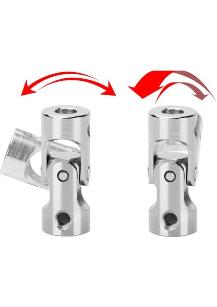 12 Paket 4mm Ila 4mm Çelik Evrensel Ortak Kardan Kaplin Konnektörü, Dönebilen Model Dıy Motor Şaftı Montaj Aksesuarı (Yurt Dışından)