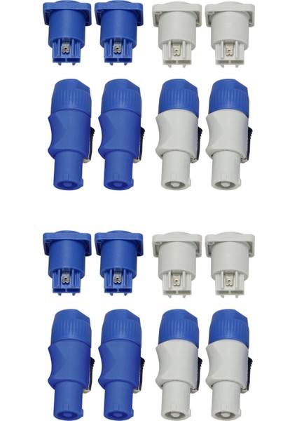 4 Takım Powercon KONEKTÖRÜ,NAC3FCA+NAC3MPA-1&NAC3FCB+NAC3MPB-1 (Yurt Dışından)
