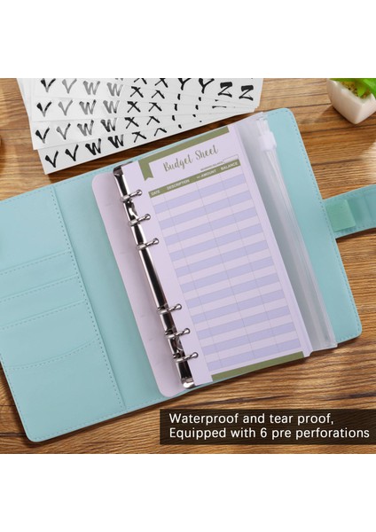 A6 Bağlayıcı, Bağlayıcı Cepli Gider Bütçe Sayfaları Etiket Etiketleri E (Yurt Dışından) indirimleri