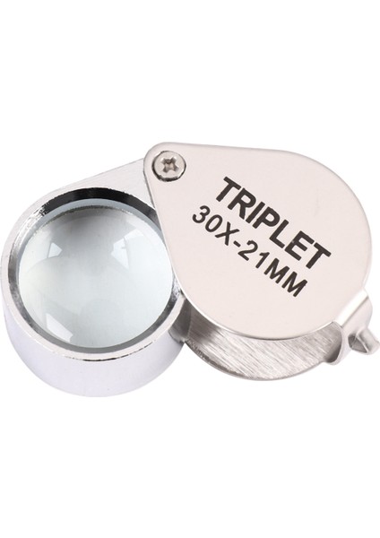 Adet Taşınabilir 30X Güç 21MM Kuyumcular Büyüteç Altın Göz Büyüteç Kuyumcu Büyüteç Zarif Kutu ile (Yurt Dışından)