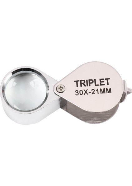 Adet Taşınabilir 30X Güç 21MM Kuyumcular Büyüteç Altın Göz Büyüteç Kuyumcu Büyüteç Zarif Kutu ile (Yurt Dışından)