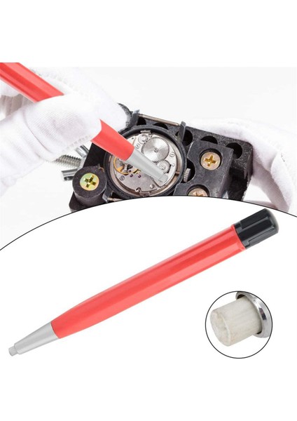 3x Pratik Saat Pas Temizleme Fırçası Kalem Cam Elyaf / Pirinç / Çelik Temiz Çizik Parlatma Aracı (Yurt Dışından) indirimleri