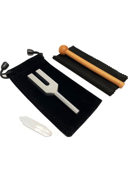 4096 Hz Diyapazon, Şifa Için Kristal Diyapazon, Tahta Çekiçli Tıbbi Sınıf ve Yumuşak Saklama Çantası (Yurt Dışından)