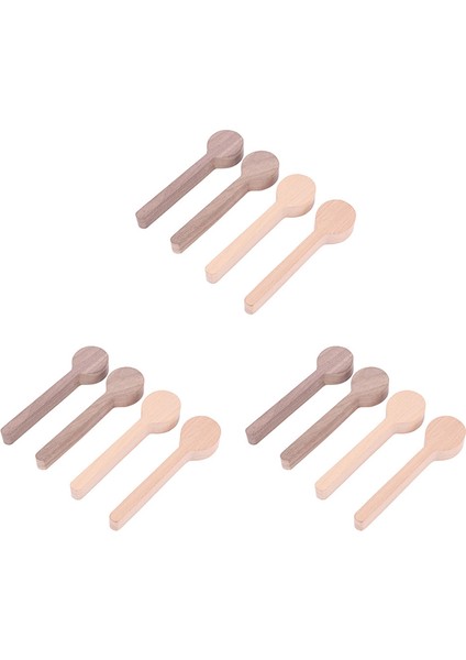 Ahşap Oyma Kaşığı Boş Kayın ve Ceviz Ahşap Bitmemiş Ahşap El Sanatları Whittler Için Whittling Kiti (12 Adet) (Yurt Dışından)